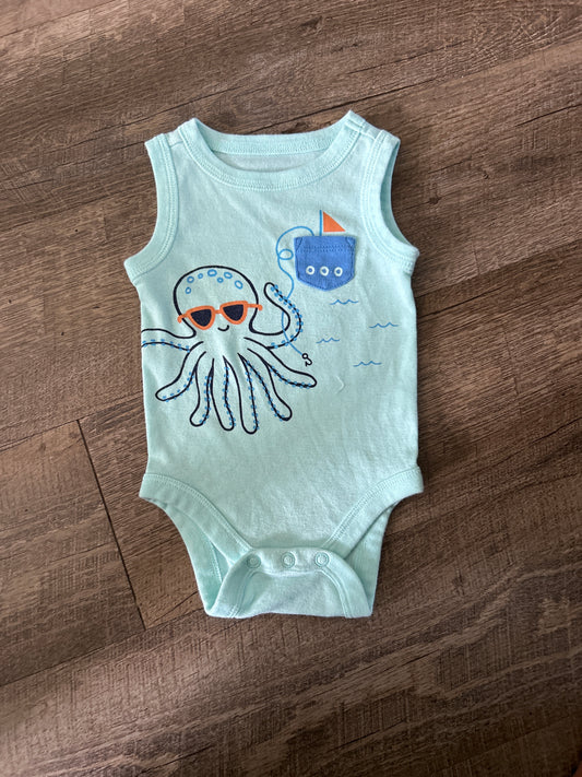 PRELOVED Jumping Bean Teal Green Romper/Onesie 3m 1275