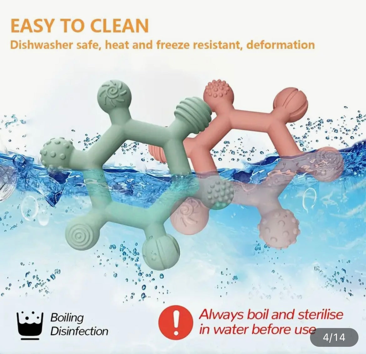 Hexagonal Baby Teething Toy 0093