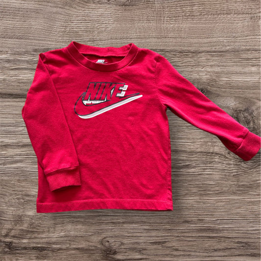 Boys Size 24 M Nike Sportswear Retro Logo Long Sleeve Graphic Tee 1272