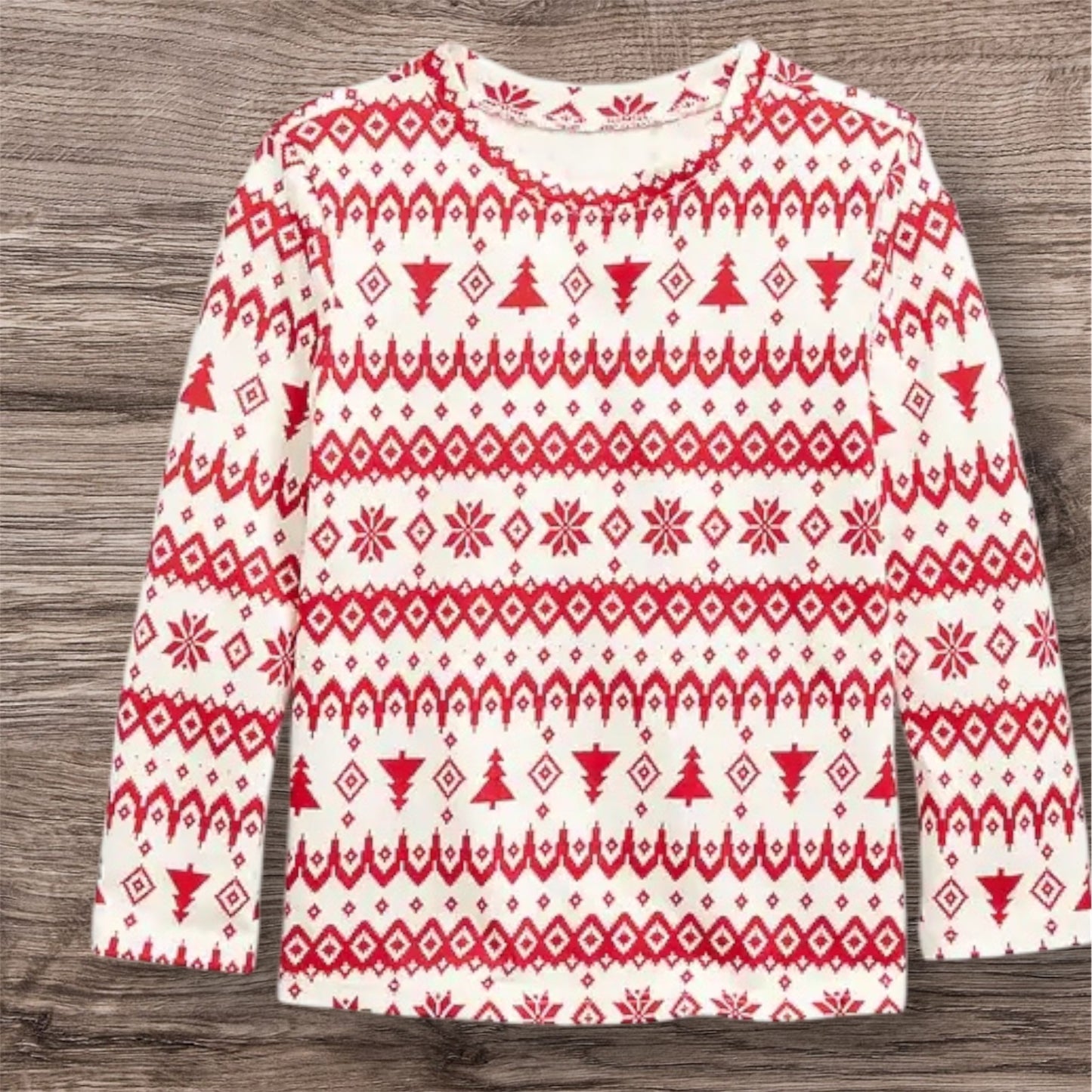 Old Navy Printed Long-Sleeve T-Shirt for Toddler Girls Christmas Shirt Size 5t 1274